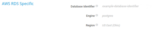 AWS RDS Specific AWS RDS Specific